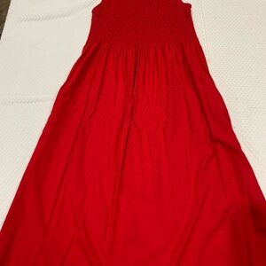 Croft & Barrow Vibrant Red Smocked Dress